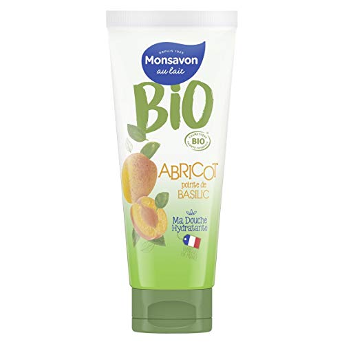 Gel Douche Abricot Basilic Monsavon BIO 200 ml hygiène corps peau douce