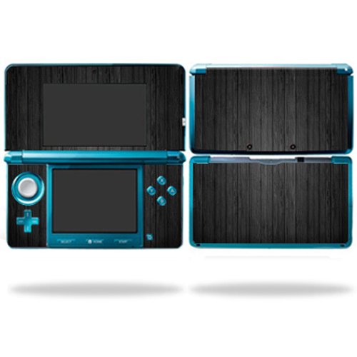 MightySkins Skin Compatible with Nintendo 3DS wrap Sticker Skins Black Wood
