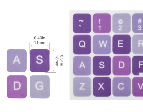 Stickers Universales para Teclado en Inglés 3 Piezas miniatura 3