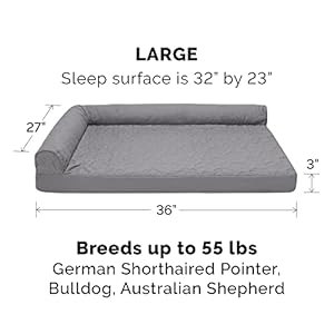   Furhaven-Replacement-Dog-Bed-Cover-Pinsonic-Quilted-Paw-L-Shaped-Chaise-Machine-Washable-Titanium-Large