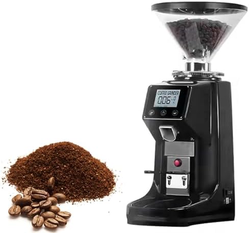 Automatic Electric Coffee Grinder - 19 Grind Settings, LCD Control, 60mm Stainless Steel Burr Disc, Perfect for Home & Commercial Use, 1500ML Capacity