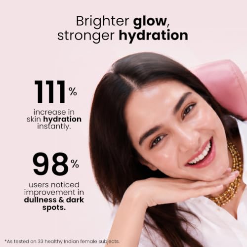 Image of Foxtale Lightweight Brightening Face Moisturiser with Vitamin C & Niacinamide |Brightens & Evens Skin Tone, Fades Dark Spots & Deeply Hydrates | For Normal to Dry Skin | For Men & Women | 10 ml