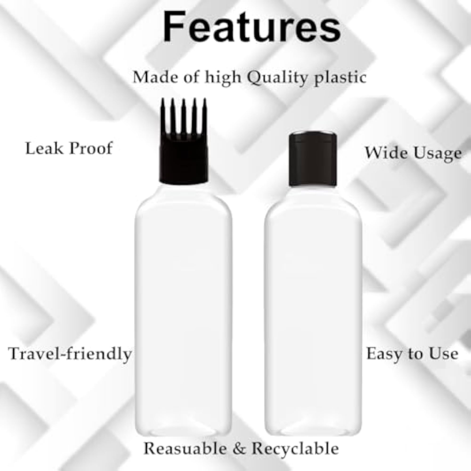 Hair Root Applicator Bottle with Comb Cap, 120 ml
