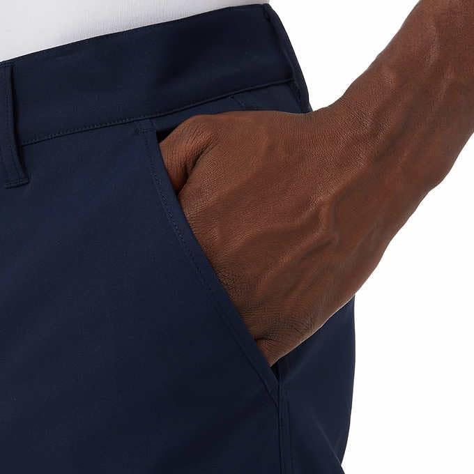 32 Degrees Men’s Twill Tech Pant with Front Hand Pockets and Zipper Closure Back Pockets | Blue, 40x30 - Image 3