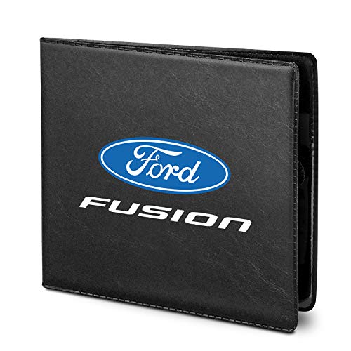 iPick Image for Ford Fusion Car Auto Insurance Registration PU Leather Document Holder Wallet