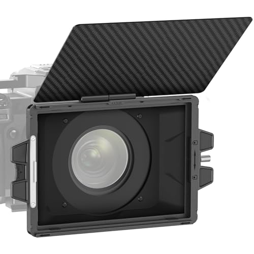 NEEWER Mini Matte Box with a 4"x5.65" Filter Tray, Carbon Fiber Flag, 4 Circular Lens Ring Adapters (67/72/77/82mm), Compatible with SmallRig Compatible with K&F Compatible with TIFFEN Filter, PG002 by NEEWER - Used condition - CA$46.05