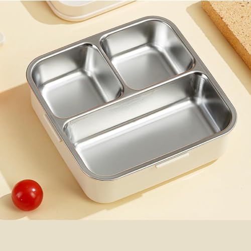 Image of YELONA 2-Layer Cartoon Shape Kids Lunch Box | Stainless Steel Inner, 3 Compartments | Airtight Leak-Proof BPA-Free Meal Box | 1120 ML + 70 ML Sauce Cup | School, Picnic Tiffin for Girls & Boys