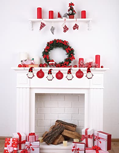 Guirlande de Noël pour décoration rustique de vacances en salle de classe