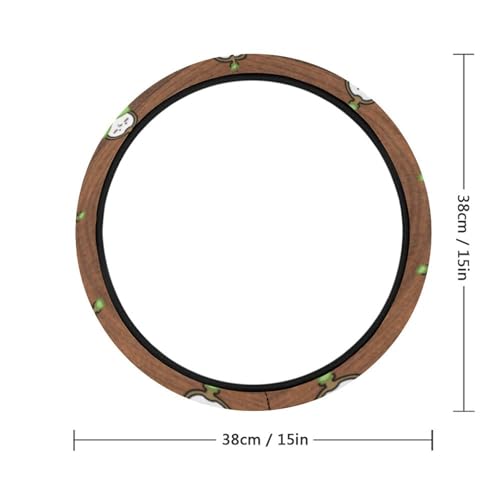ちいかわ (ちいかわ) ハンドルカバー 車用ステアリングカバー 軽自動車 ステアリングカバー 対称リング おしゃれ 滑り止め 汚れ防止 対応 38cm