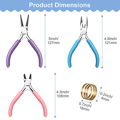 Jewellery Pliers - Reastar 3 PCS Pliers for Jewellery Making, Jewelry Making Tools with Jump Ring Opener - for Jewelry Beading Cutting Wrapping and DIY Craft Supplies 3 Jewellery Pliers - Reastar 3 PCS Pliers for Jewellery Making, Jewelry Making Tools with Jump Ring Opener - for Jewelry Beading Cutting Wrapping and DIY Craft Supplies - Image 3