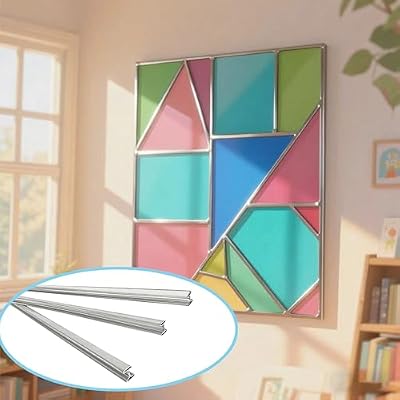 7/32 H Zinc Came for Stained Glass Projects, 24ft H-Channel Zinc Came, Flat, 3ft x 8 Strips
