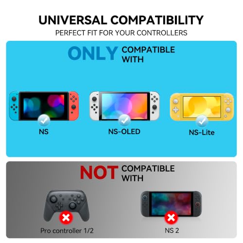 Image of NEWDERY Joystick Replacement Caps Thumb Grips for Nintendo Switch /OLED /Lite