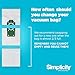 Genuine Simplicity S10 Freedom HEPA Vacuum Cleaner Bags, Odor-Fighting and Charcoal-Infused Vacuum Bags, Six Vacuum Bags for Simplicity Freedom Included