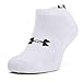 Under Armour Mixte Core No Show 3pk Chaussettes basses, White / White Black (100), M EU