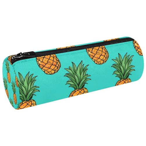 Astuccio per matite astucci per ananas su sfondo astuccio per penne verde giallo