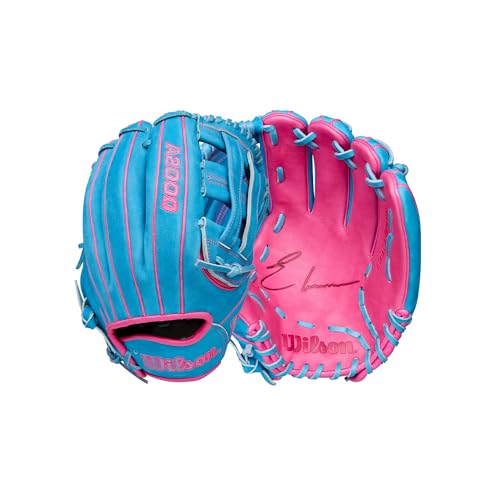Wilson Fall 2025 Elly De La Cruz A2000® EDLC44 GM 12” Infield Baseball Glove - Right Hand Throw, Blue/Pink