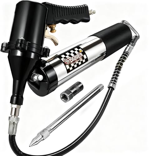 Bravex Pneumatic Grease Gun with Flex Hose
