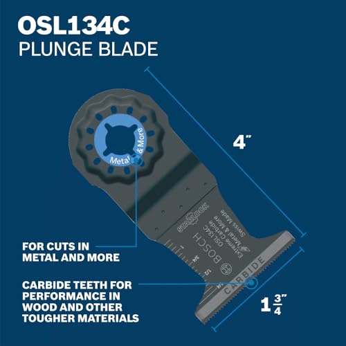 Image of Bosch OSL002CH Starlock Oscillating Multi-Tool Accessory Blade Set 2 pc.