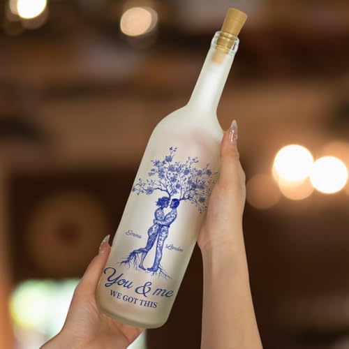 Personalized Love Bottle Lamp for Couples – Unique Gift Idea for Anniversaries, Birthdays, and Romantic Occasions - Image 2