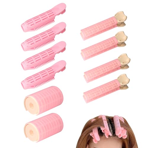 10 Stück Volumen Clips Haare Volumizing Hair Clips Lockenwickler mit Klammern Flauschige Haarvolumizer Spangen Selbsthaftende Lockenwickler Lockenwickler Rollen Clips für Haarvolumen