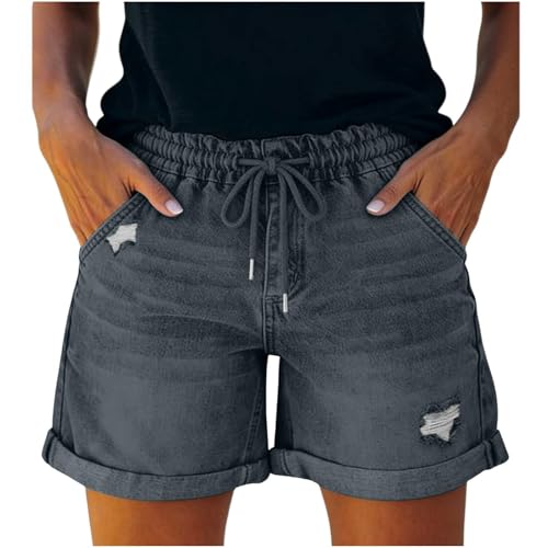 Pantalon en denim court et moulant style baggy Y2k rétro chic pour adolescente et femme