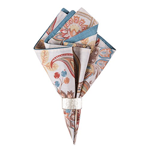 Servilleta cuadrada reversible de algodón C&F Home miniatura 1