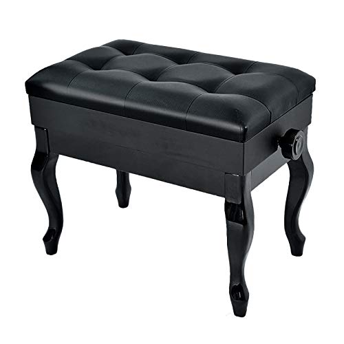 Tabouret de piano, tabouret de coiffeuse banc de piano réglable avec compartiment de rangement tabouret de piano en bois avec pieds incurvés, tabouret de chaise simple en cuir PU Everything is fine - Les Beatles, Paul McCartney, John Lennon, RIngo Starr, George Harrison Tabouret de piano, tabouret de coiffeuse banc de piano réglable avec compartiment de rangement tabouret de piano en bois avec pieds incurvés, tabouret de chaise simple en cuir PU Everything is fine