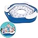 Produktbild Hete-supply Pool aufblasbare Insel 3-Personen, Pool Liege Pool Float Sofa, Wasserspielzeug im Freien, aufblasbare Lounge Water Fun Swim Floats