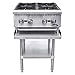 24” Freestanding Commercial Gas Cook Stove Range with 4 Burners, Cook Rite Stainless Steel Gas Hot Plate Burner- 100000 BTU