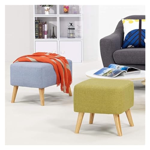 Chaise repose-pieds en lin de qualité supérieure et bois