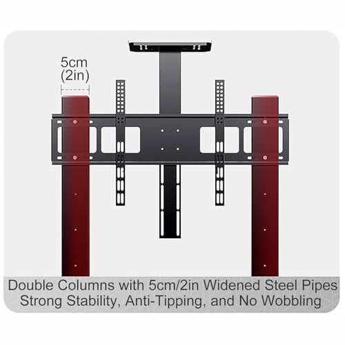 Soporte móvil para TV y monitor ajustable 32-120 pulg miniatura 7
