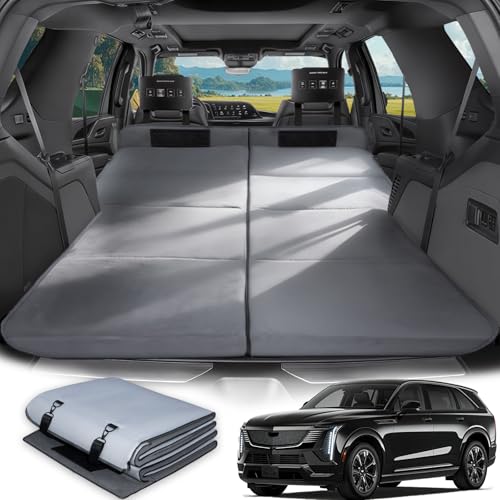 Image of Car Bed for Cadillac Escalade, Foldable Non-Inflatable Soft Foam Camping Mattress, Thickened Portable SUV Trunk Sleeping Pad, Air Mattress Upgrade for Camping & Travel Essentials, Outdoor Bed