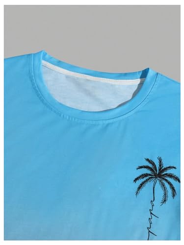 Men's Short Sets 2 Piece Outfits Tropical Graphic Tees and Shorts Sets Beach Vacation Outfits3