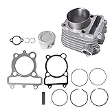 WFLNHB Cylinder Gasket Piston Top End Kit Replacement for Yamaha Timberwolf 250 YFB250 Replacement for 4BD-11310-01-00 1992-2000