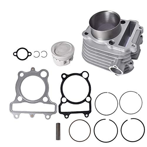 WFLNHB Cylinder Gasket Piston Top End Kit Replacement for Yamaha Timberwolf 250 YFB250 Replacement for 4BD-11310-01-00 1992-2000
