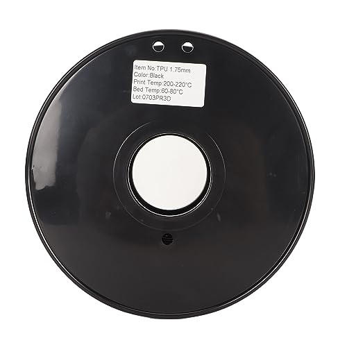 Filamento TPU 3D Negro bajo olor 8 Kg 1.75 mm - Fernando Cortés