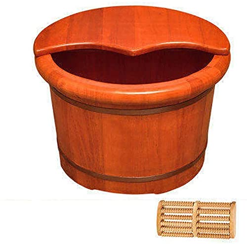 Spa de pies de madera con masajeadro para uso en casa