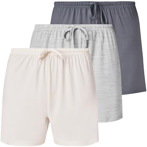 Image of Ultra Performance 3 Pack Womens Boxer Shorts Soft Pajama Sleep Lounge Short