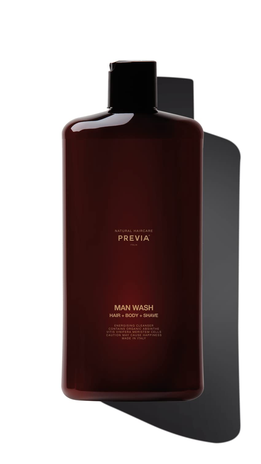 PREVIA MAN Wash Hair + Body + Shave 1 litr