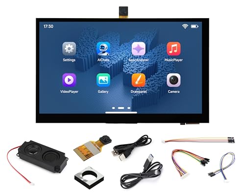 ESP32-P4-WIFI6 7inch Touch Display Development Board, Based On ESP32-P4 and ESP32-C6, with 5-Point 1024 x 600 IPS LCD, Support AI Speech Interaction & Wi-Fi 6/BT5, Rich Interfaces, with OV5647 Camera