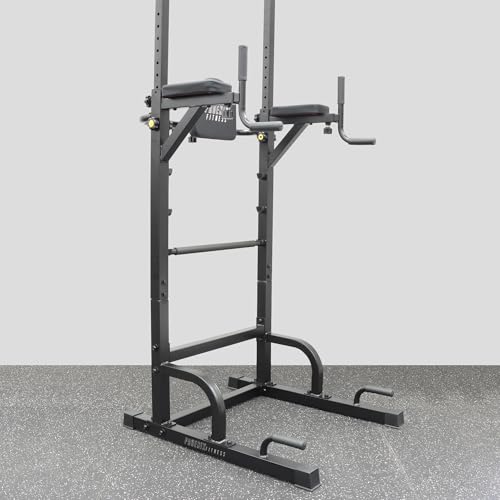Phoenix Fitness Power Tower & Dip Station – Adjustable Pull Up Rack, Dip Stand & Push Up Bars for Strength Training Workout - Multi Function Power Cage for Home Gym Exercise - Black - Image 9