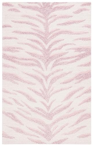 Tapete rectangular Safavieh Ebony Collection 5’ x 8’ rosa miniatura 3