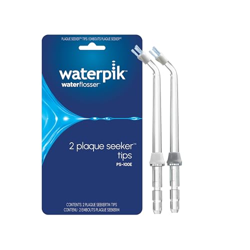 Waterpik Genuine Plaque Seeker Replacement Tips, Water Flosser Tip Replacement, PS-100E, 2 Count...