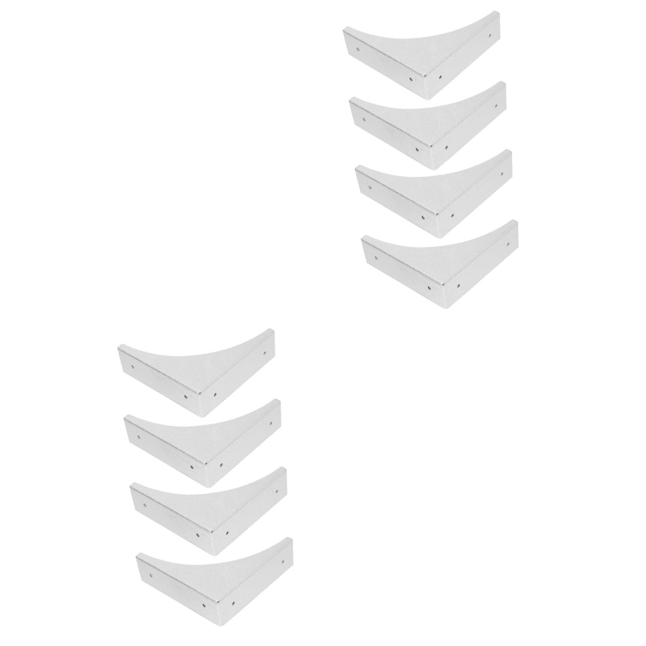 Housoutil 8 Piezas Protector De Esquinas En Forma De l Protectores De Esquina para Bebés Protector De Esquina para Muebles Plata Esquina Cubre La Seguridad del Bebé Armario Blindaje Bronce