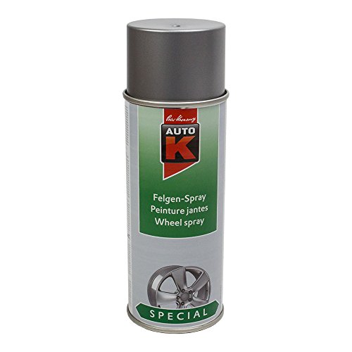 Auto K Peinture spécial Jantes Argent Titane 400ml