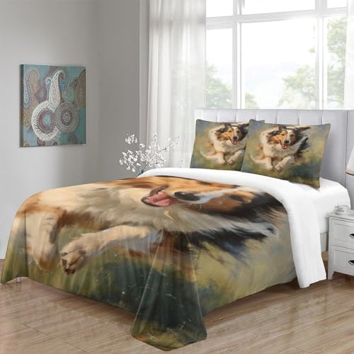 Housse de couette imprimé chien de berger pour les passionnés d'animaux - 5