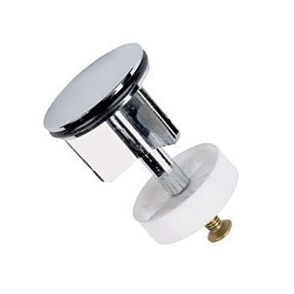 Schläfer 40510010 | Bonde lavabo universelle 1 1/4 avec tirette | Garniture de vidage en laiton chromé pour vasques avec trop-plein | Filtre anti-cheveux amovible | Montage sans outil rapide
