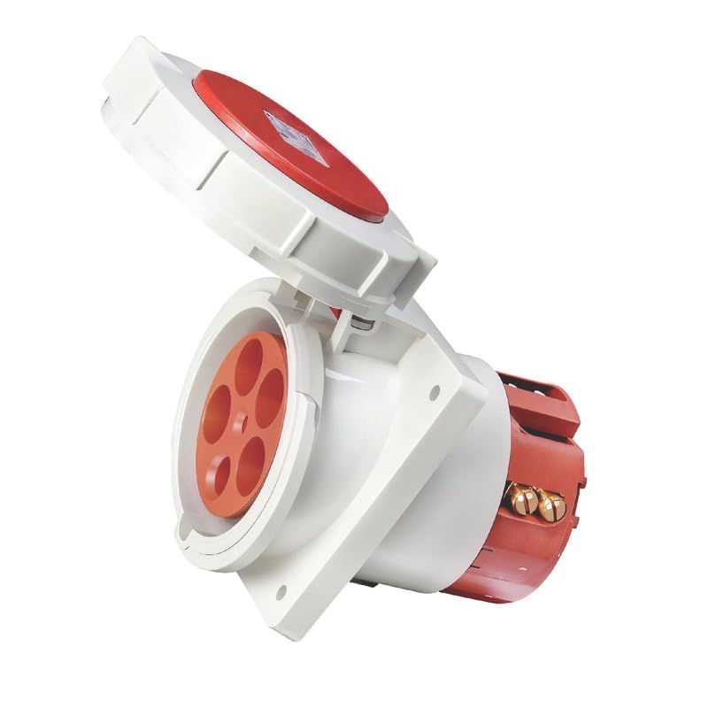 MX Industrial Socket IP67 125A 5-Pole (3P+N+PE) Panel-Mounted Waterproof Connector – 400V Power Plug for 3-Phase Equipment, Heavy-Duty Dust & Water Protected-image-39
