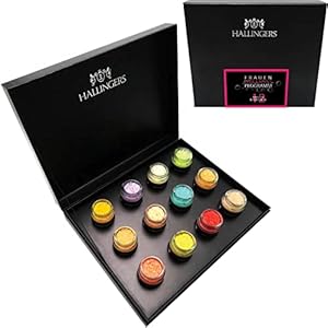 Hallingers 12-delige badzout cadeauset met dode zeezout (420 g) – vrouwen-wellness-programma (set) – past altijd 2021, voor haar # voor hem – cadeau voor Kerstmis 2021