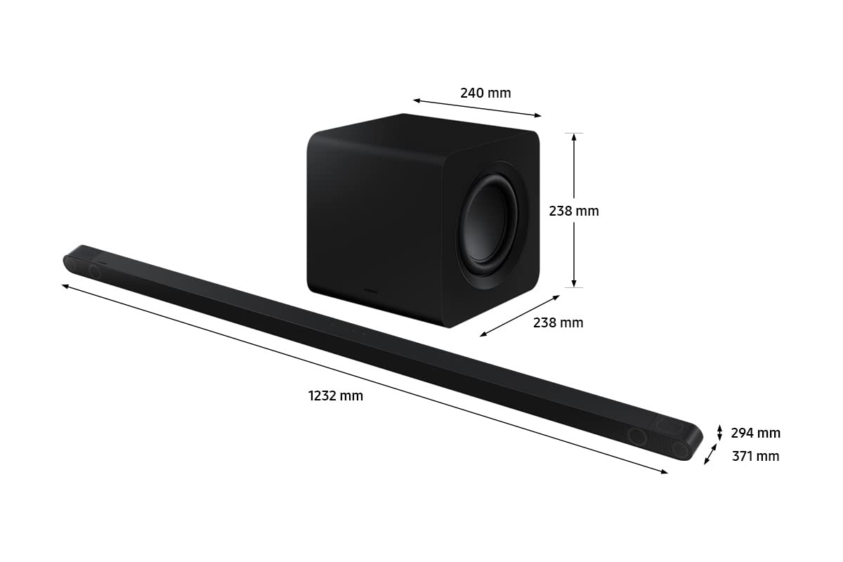 Samsung 3.1.2ch Wireless Soundbar With Dolby Atmos/dts Virtual:x 2 Up-firing Speakers In-built Subwoofer Bluetooth Connectivity - HW-S800B/ZN